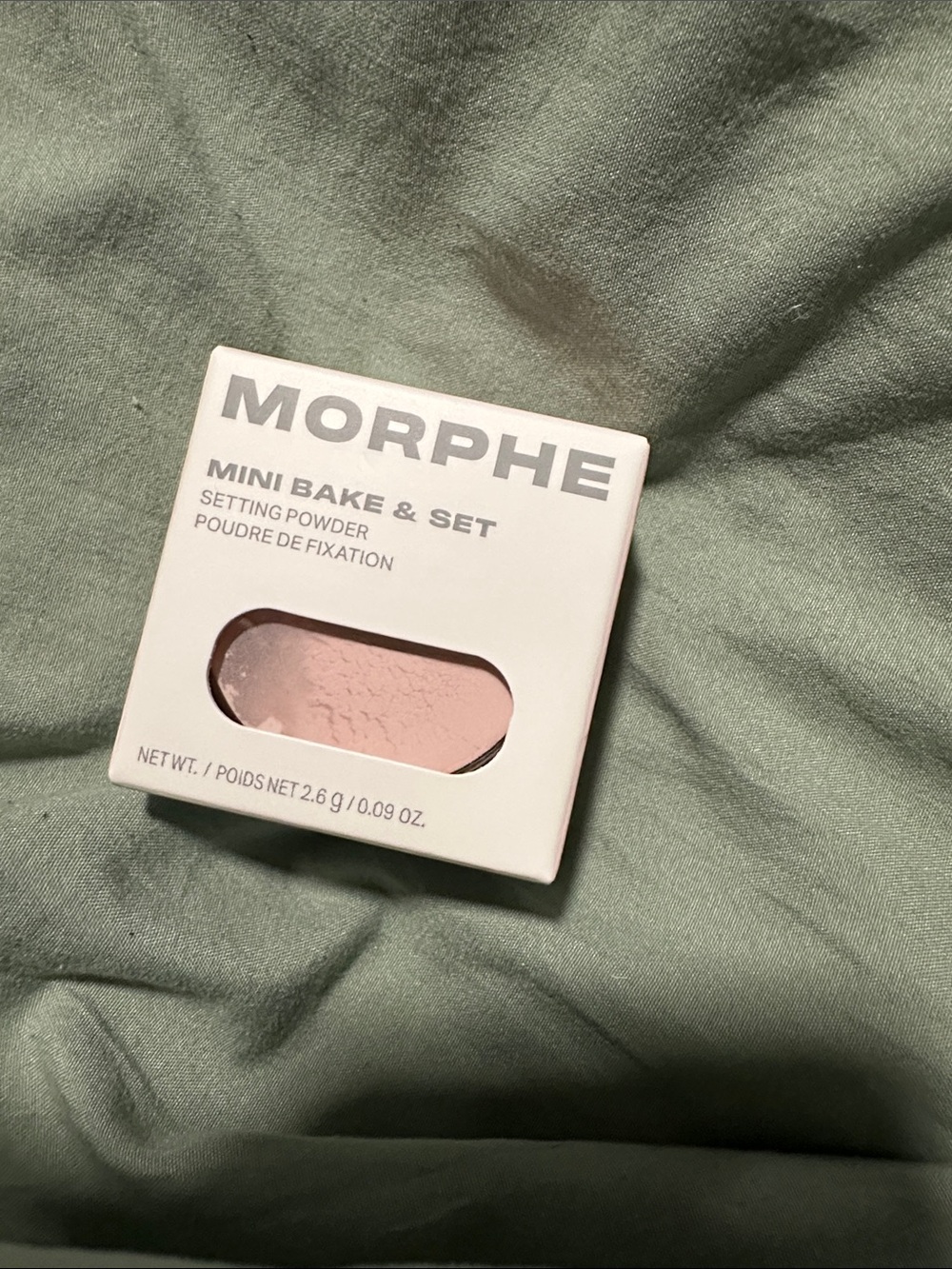 4/$15 morphe mini bake and set setting powder - brightening pink
